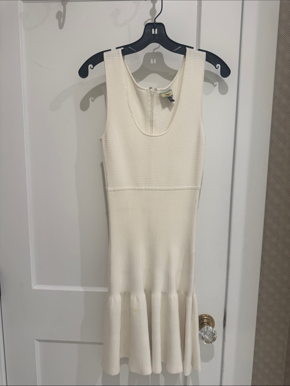 Issa London off white  Ribbed Tank Dress size US 10